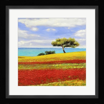 Framed Mediterraneo II Print