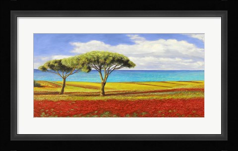 Framed Mediterraneo (detail) Print