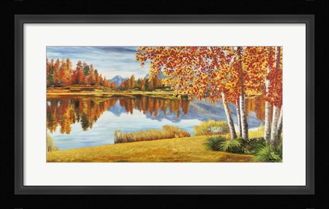 Framed Bosco sul Lago Print