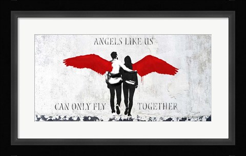 Framed Angels Like Us Print
