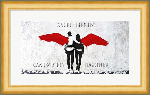 Framed Angels Like Us Print