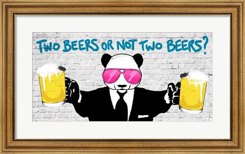 Framed Two Beers or Not Two Beers (detail) Print