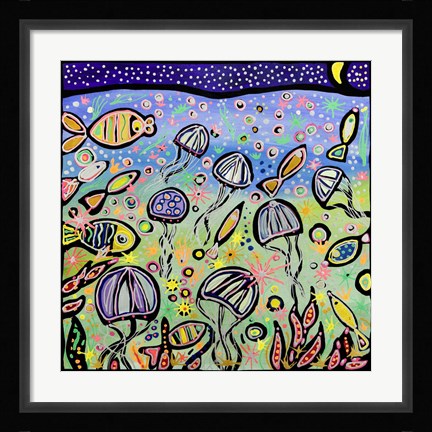 Framed La Danza Delle Meduse Print