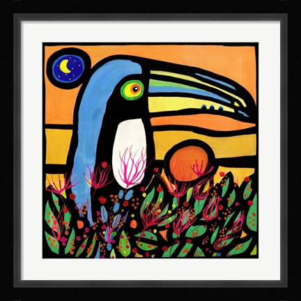 Framed Tucano all'alba Print