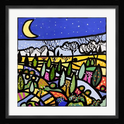 Framed Lucciole a Primavera Print