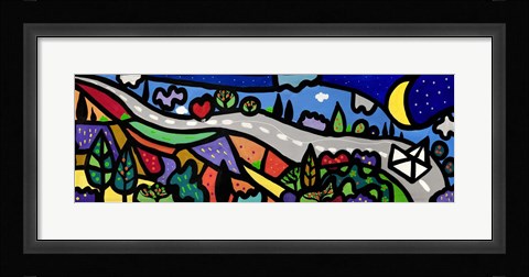 Framed La Lunga Strada dell'amore Print