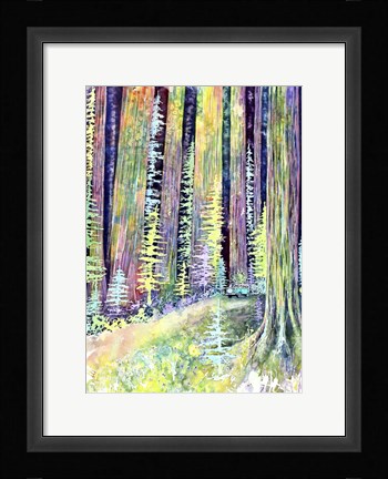 Framed Redwoods Road Trip Print