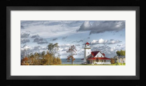 Framed Autumn Lakeside Getaway Print