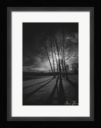 Framed Into Darkness Print