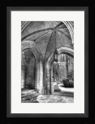 Framed Under The Bell Tower Print