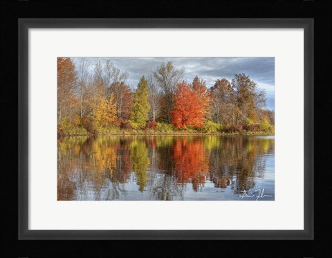Framed Colors On The Lake Print