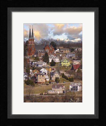 Framed Hillside Homes Print