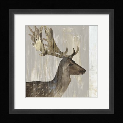 Framed Stag III Print