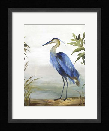 Framed Blue Heron Print