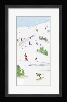Framed Blue Mountain II Print