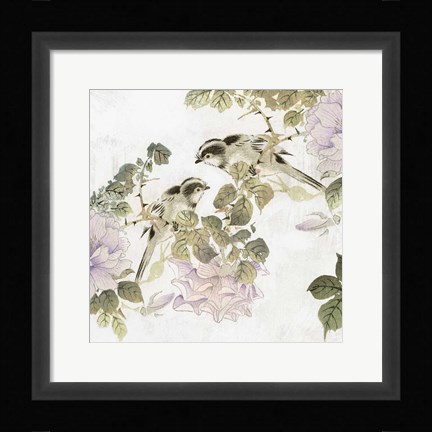Framed Woodland Birds I Print