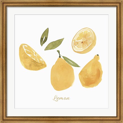 Framed Fresh Lemons Print