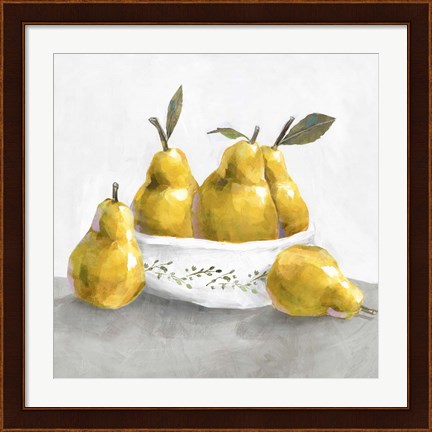 Framed Pears Print