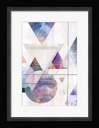 Framed Kaleidescope Shapes II Print