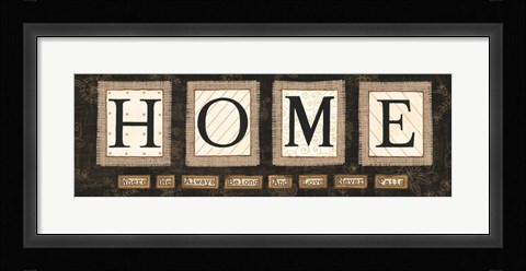 Framed Home Print