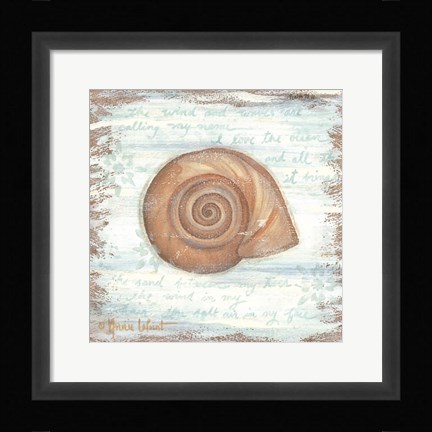 Framed Ocean Snail Print