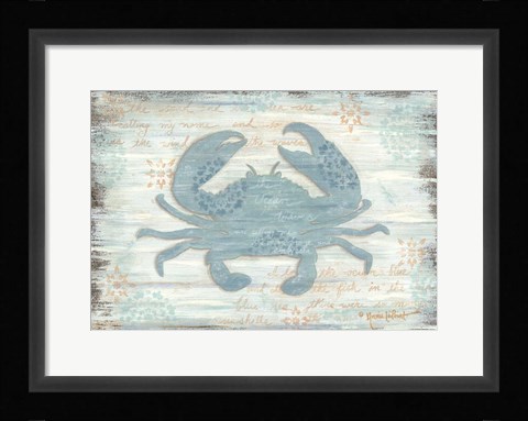 Framed Ocean Crab Print