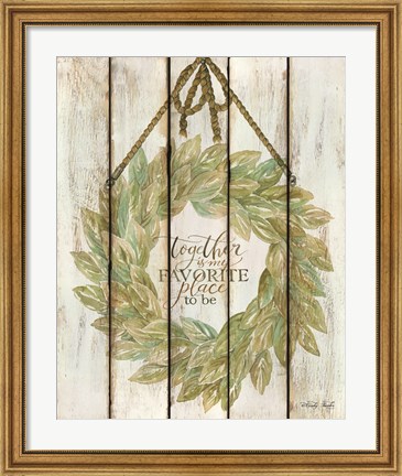 Framed Together Wreath Print