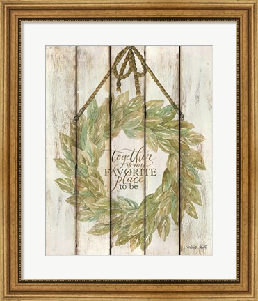 Framed Together Wreath Print