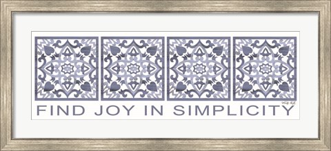 Framed Find Joy in Simplicity Print