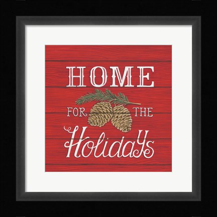 Framed Home for the Holidays Print