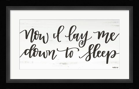 Framed Now I Lay Me Down to Sleep Print