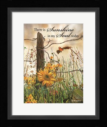 Framed Sunshine in My Soul Print