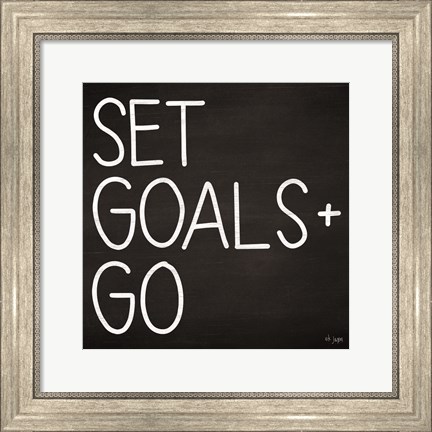 Framed Set Goals Print