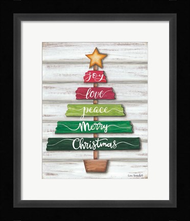 Framed Traditional Christmas Tree Print