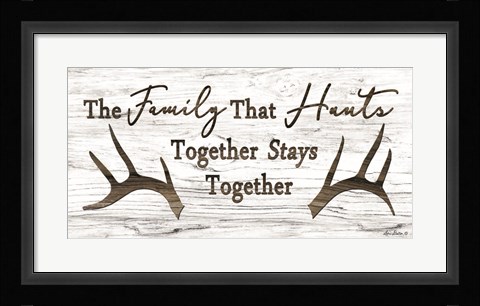 Framed Hunting Family Print