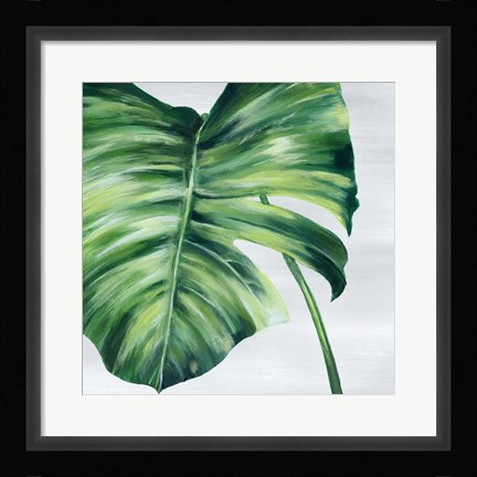 Framed Tropical Leaf II Print