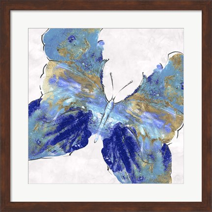 Framed Blue Butterfly Print