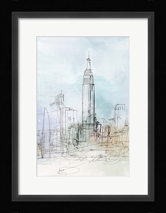 Framed Blue London Print