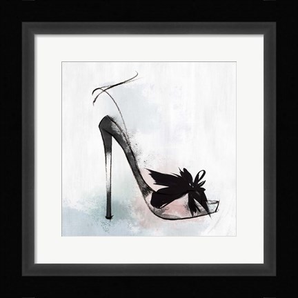 Framed Feather Heel Print