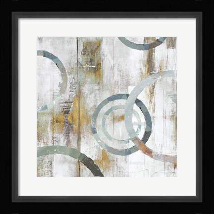Framed Swirls II Print