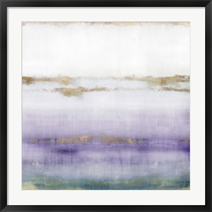 Framed Cerulean Haze I Violet Version Print