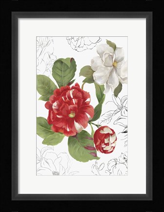 Framed Florecer I Print