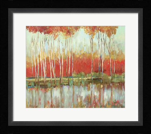 Framed Red Horizon Print