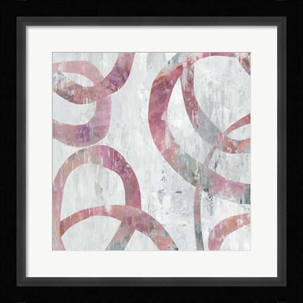 Framed Pink Rings Print