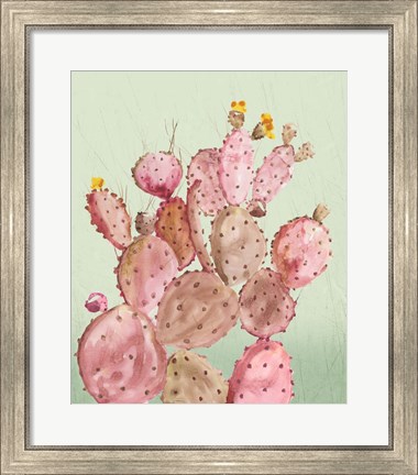 Framed Pink Cacti Print