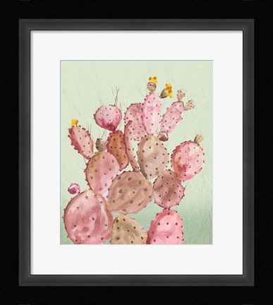Framed Pink Cacti Print