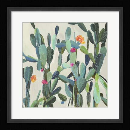 Framed Cactus Garden Print