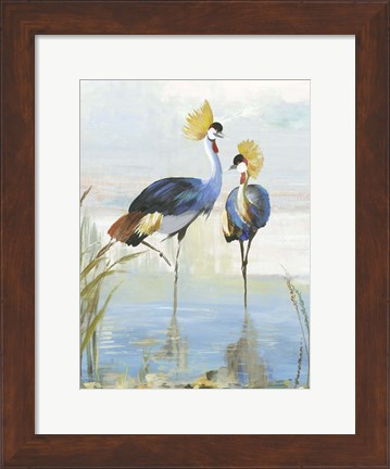 Framed Heron Pairing Print