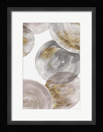 Framed Spiral Rings III Print