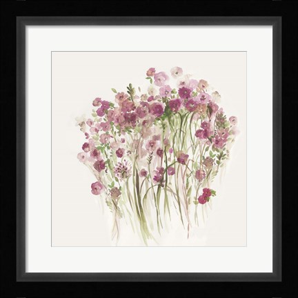 Framed Pink Spring Garden Print